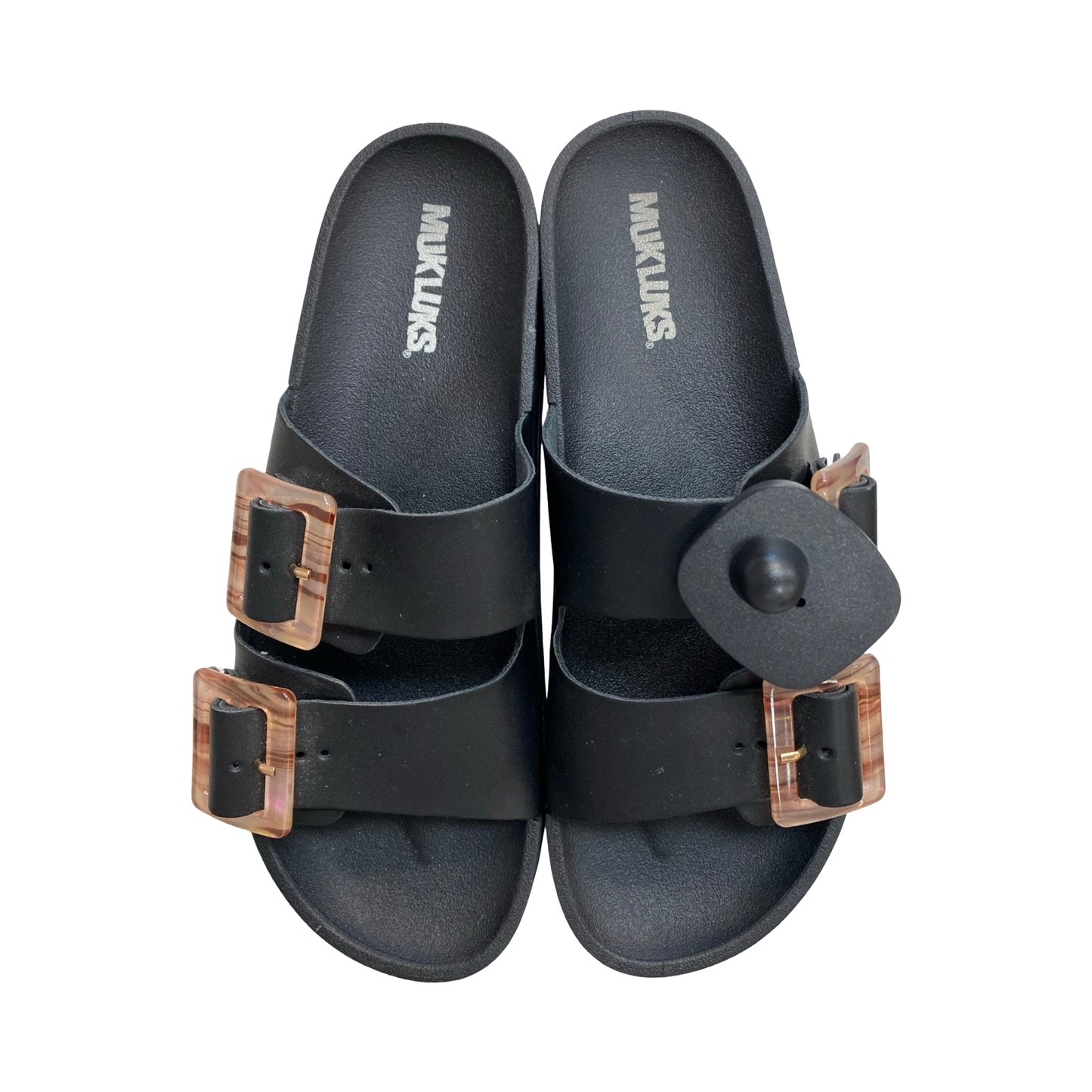 Sandals Flats By Muk Luks In Black, Size:8
