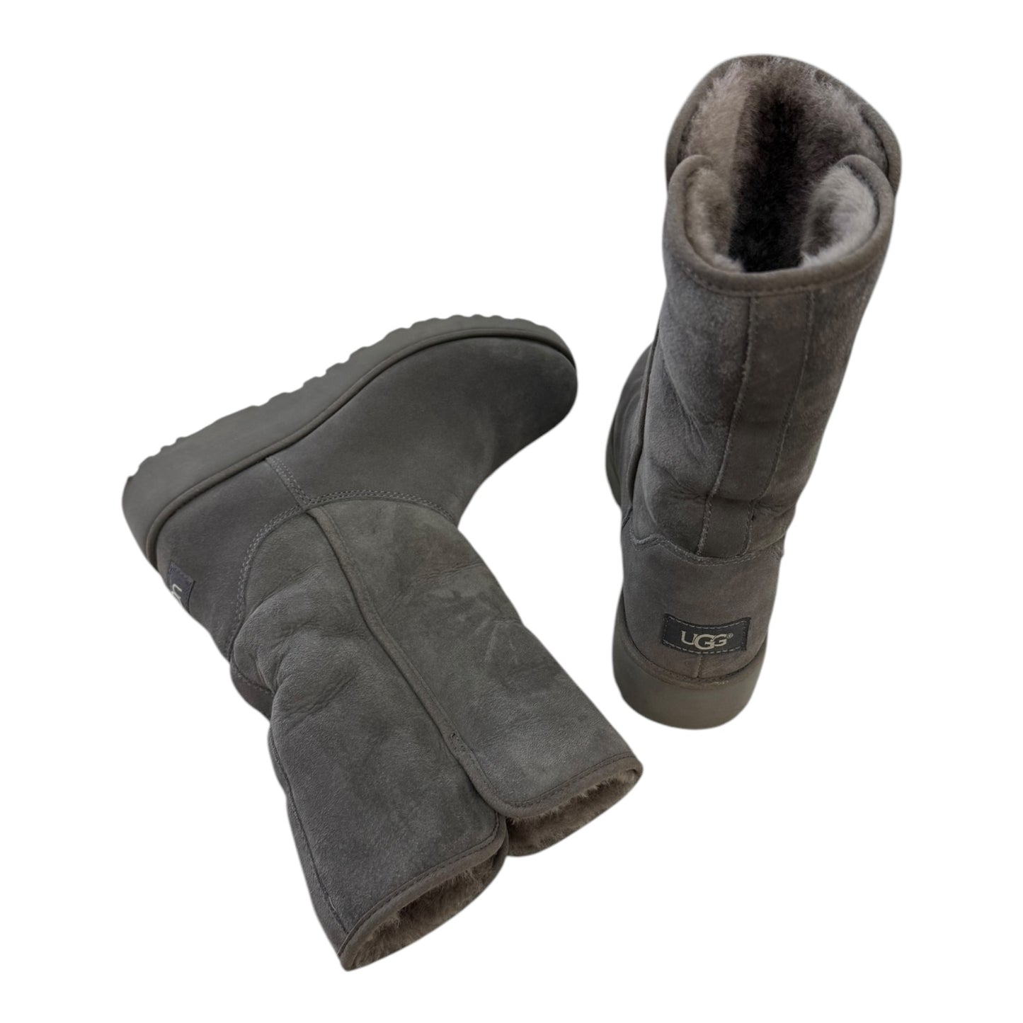 Boots Designer By Ugg In Grey, Size:9