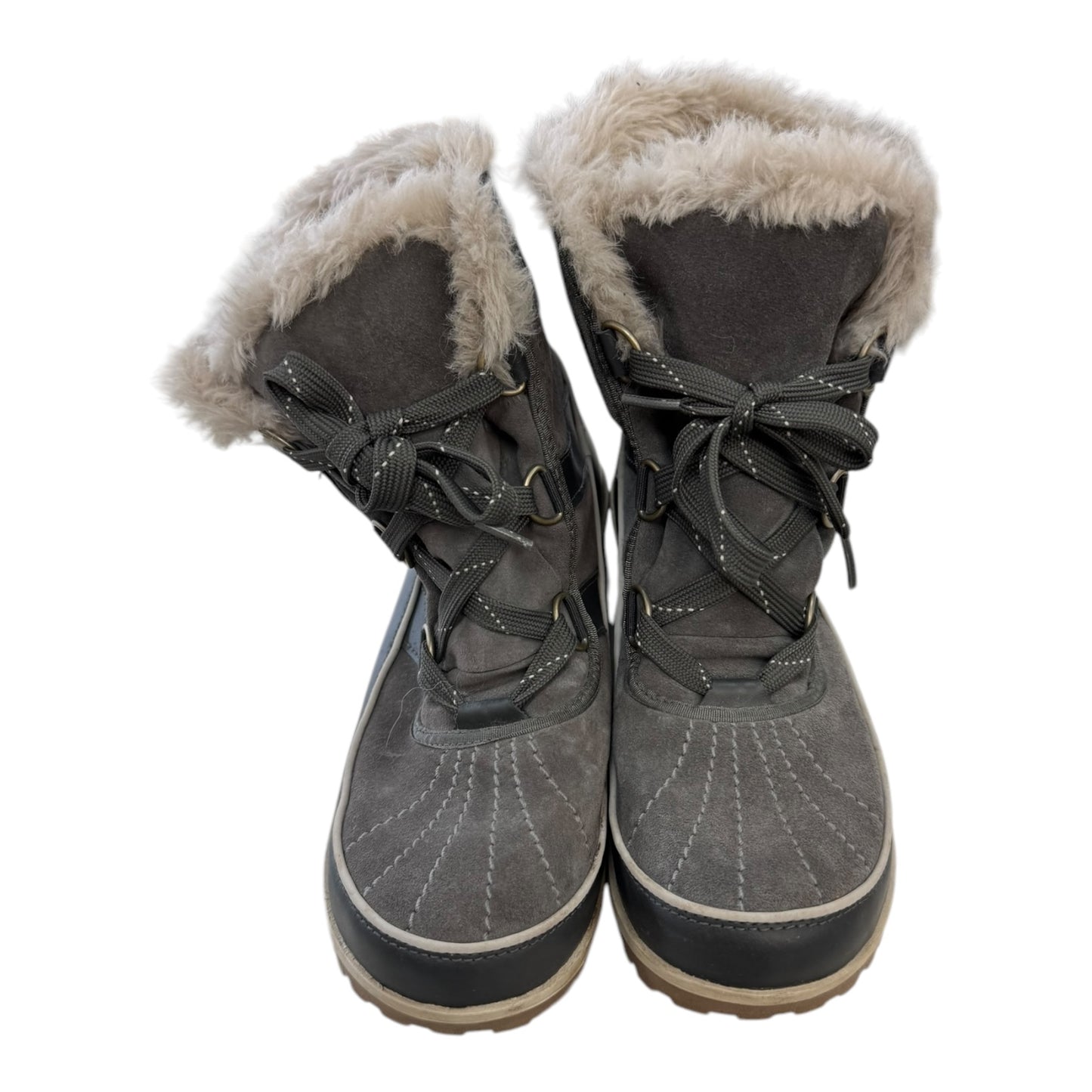 Boots Designer By Sorel In Grey & White, Size:9