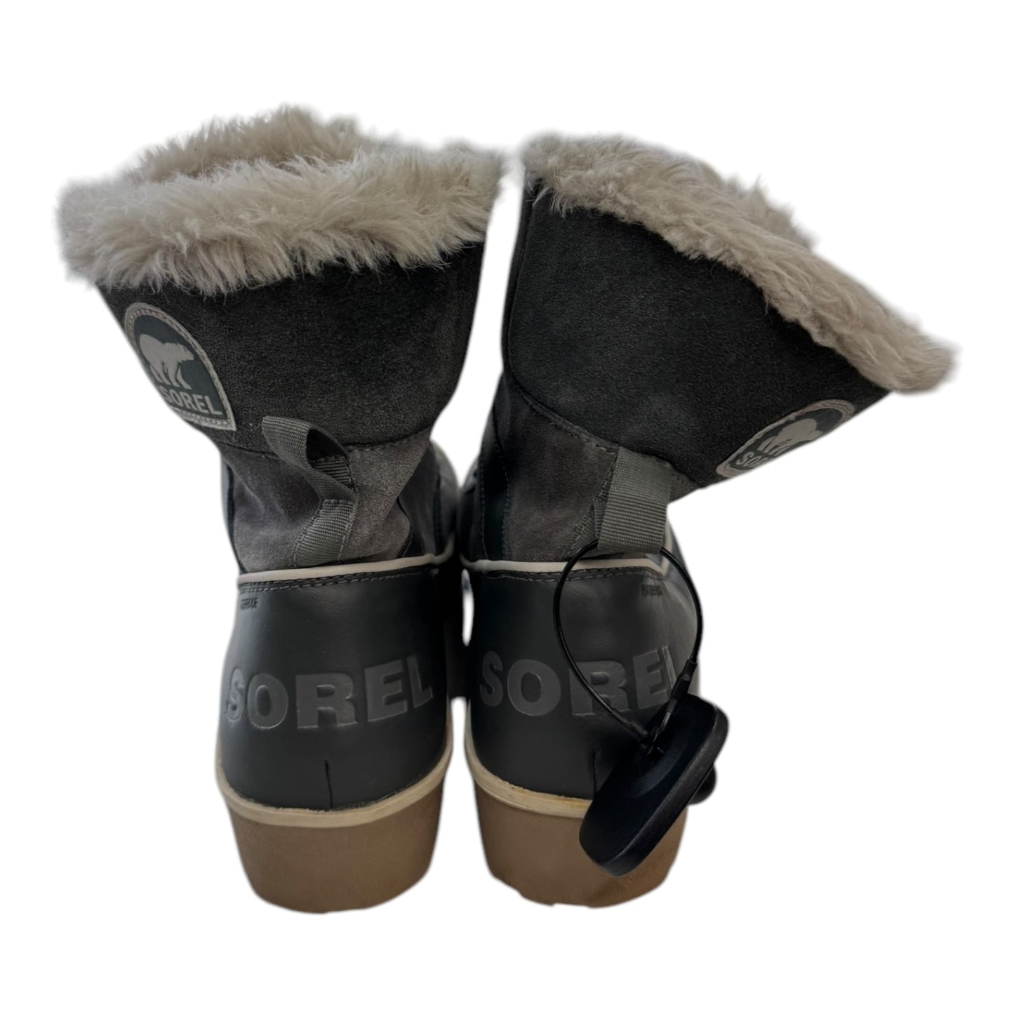 Boots Designer By Sorel In Grey & White, Size:9