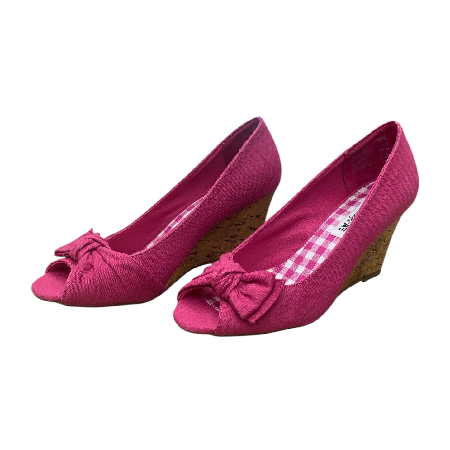 Shoes Heels Wedge By American Eagle In Pink, Size:6.5