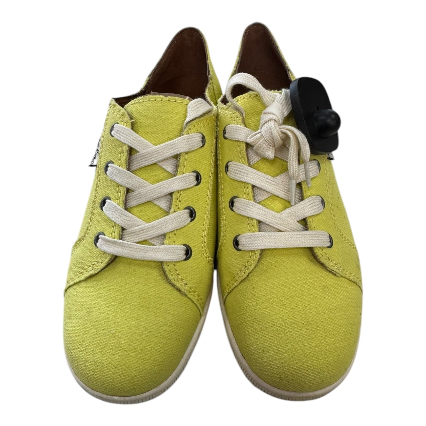 Shoes Sneakers By ZODIAC In White & Yellow, Size:8