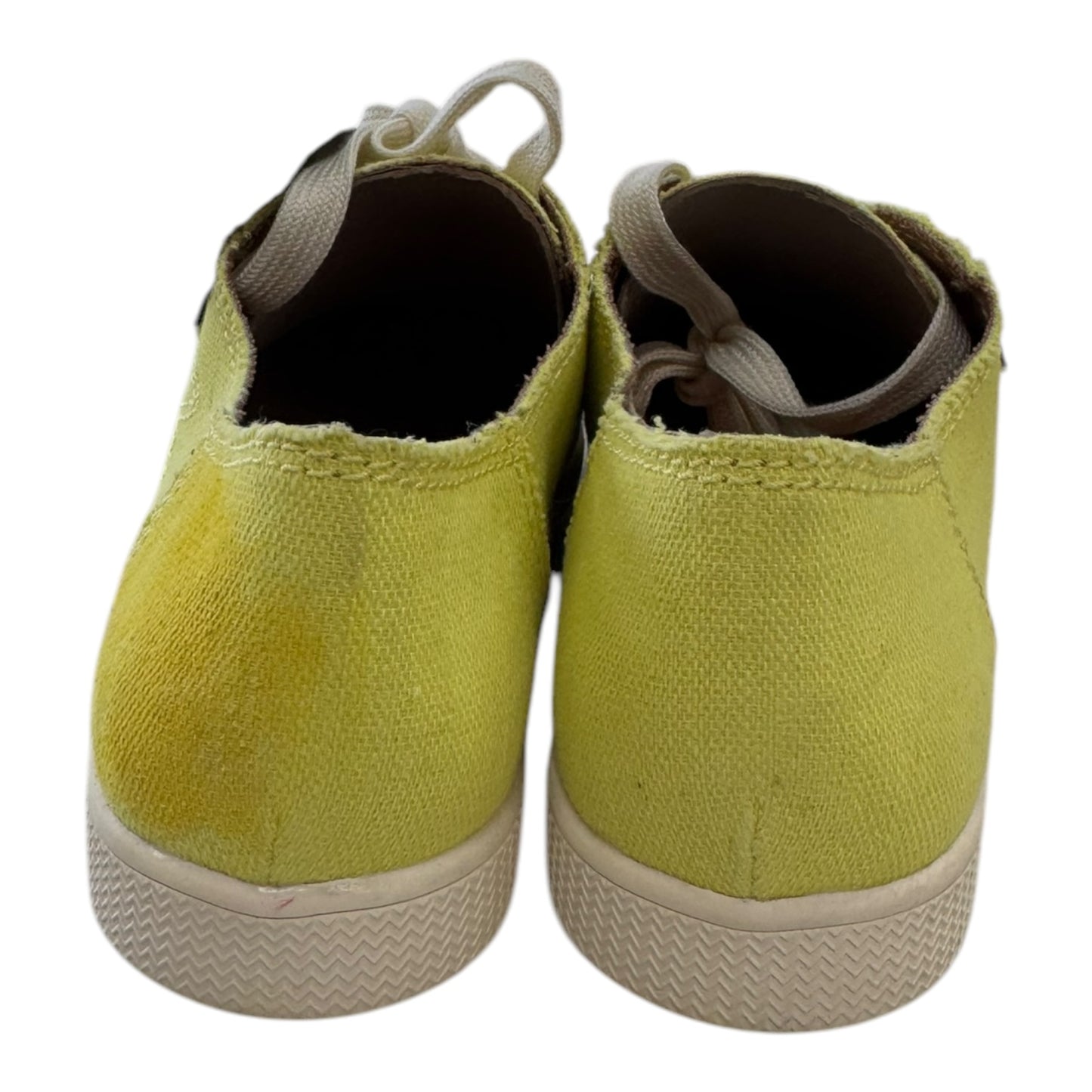 Shoes Sneakers By ZODIAC In White & Yellow, Size:8