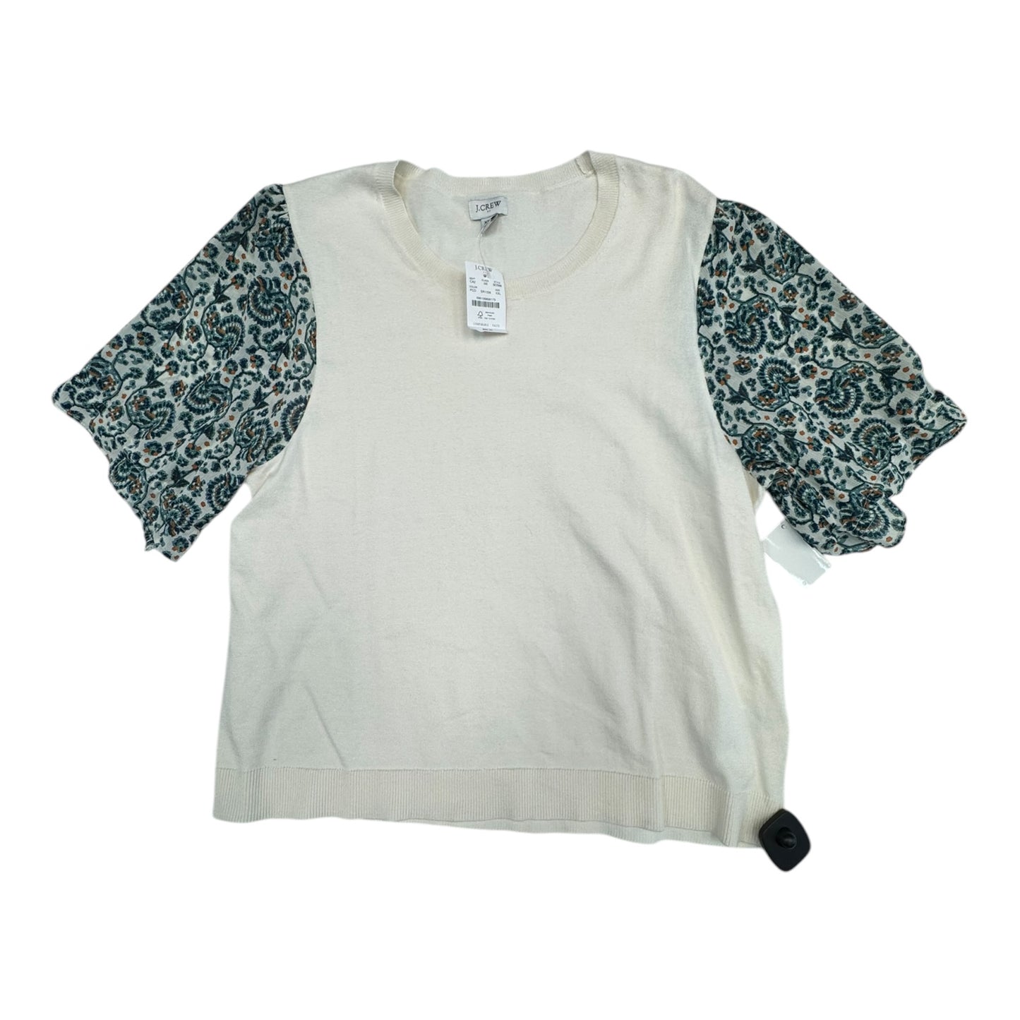 Top Ss By J. Crew In Blue & Cream, Size:Xxl