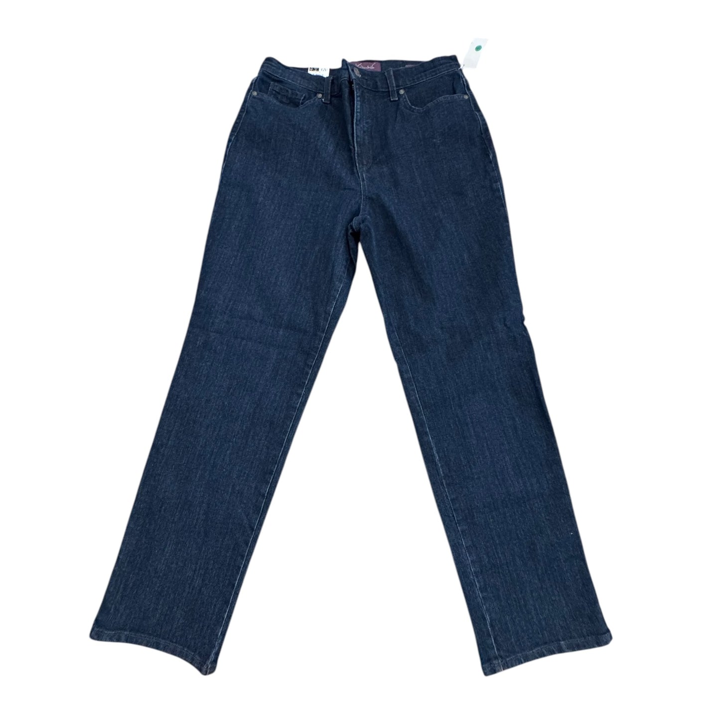 Jeans Straight By Gloria Vanderbilt In Blue Denim, Size:14