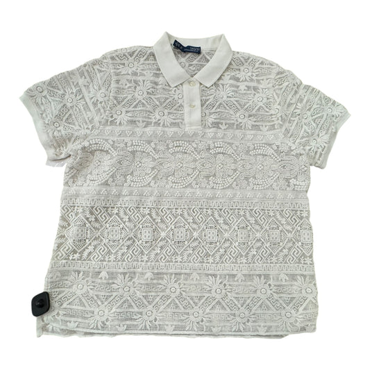 Top Ss By Polo Ralph Lauren In Ivory, Size:Xl