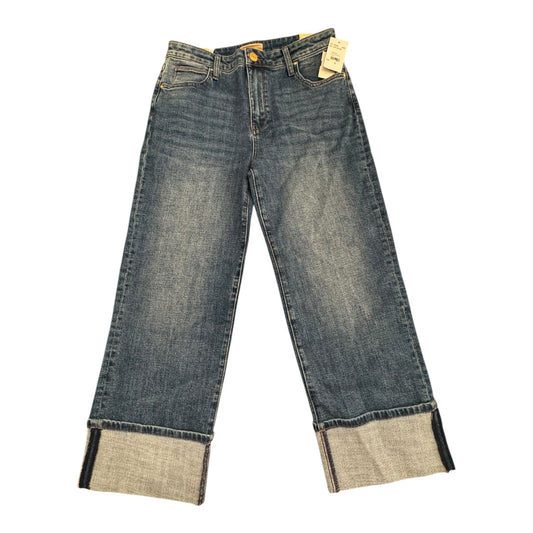 Jeans Straight By Kut In Blue Denim, Size:6