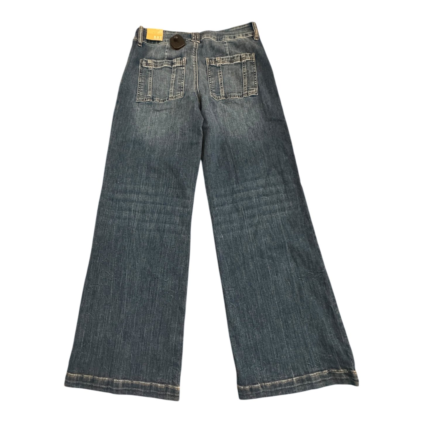 Jeans Straight By Kut In Blue Denim, Size:6