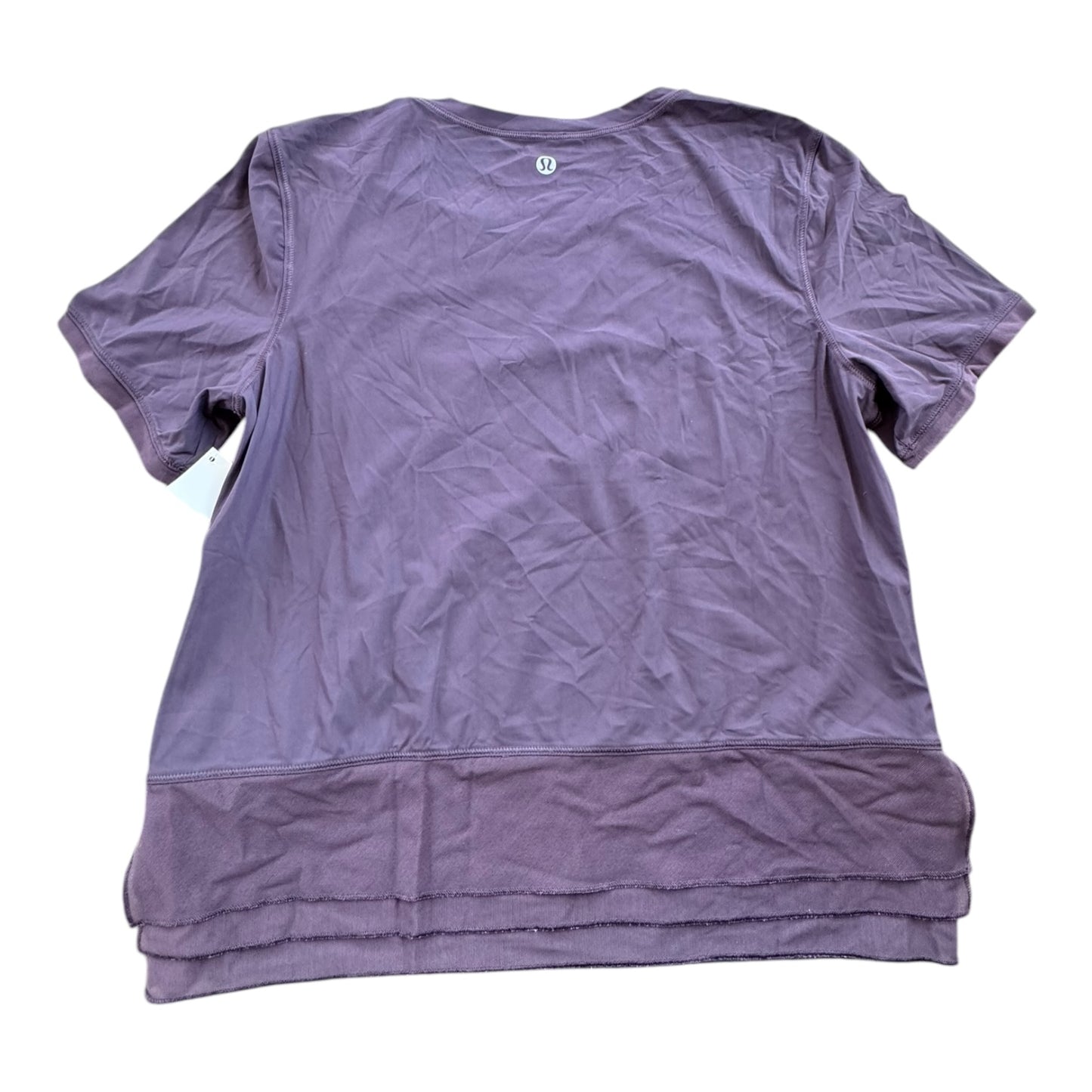 Athletic Top Ss By Lululemon In Purple, Size:4