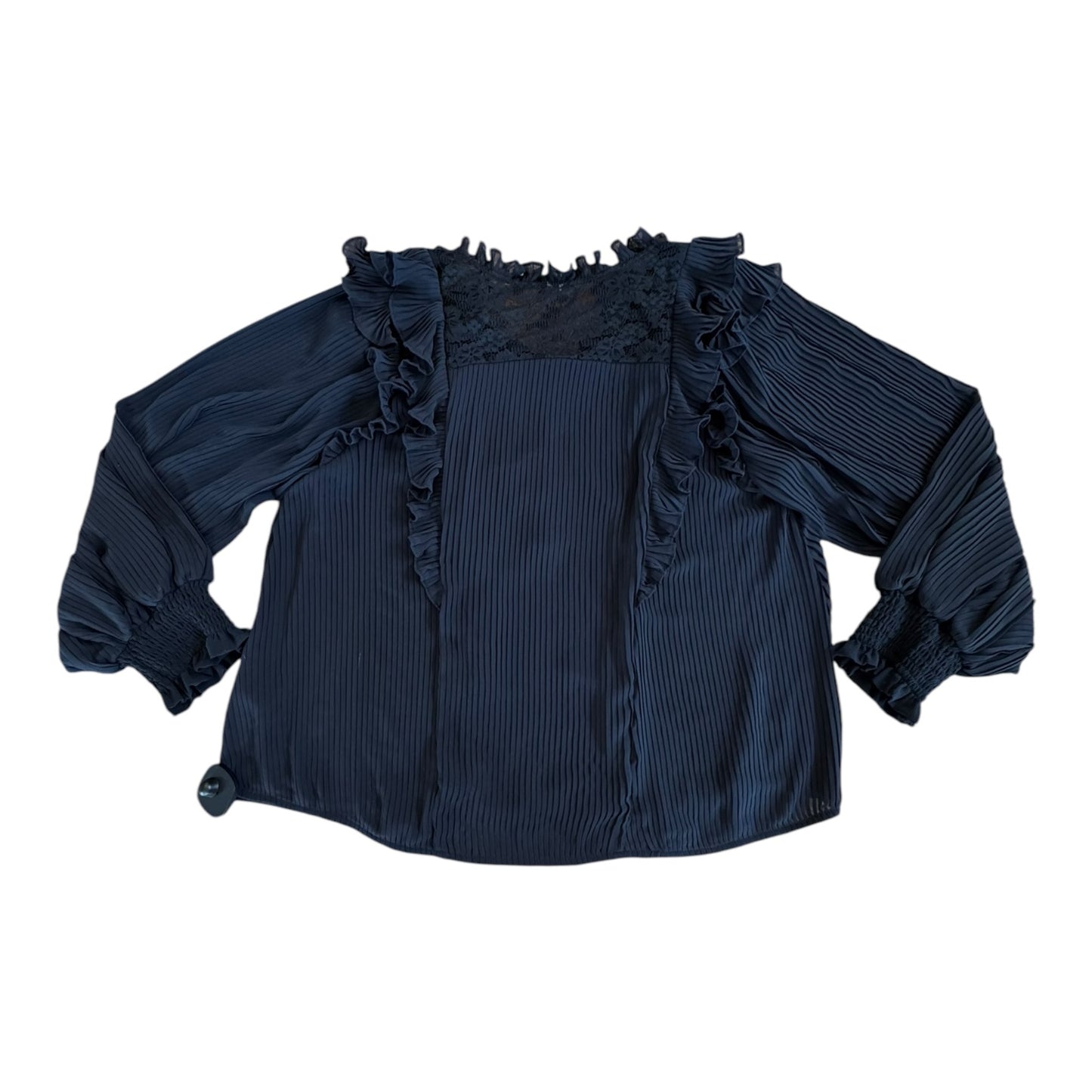 Top Ls By Anthropologie In Black, Size:1X