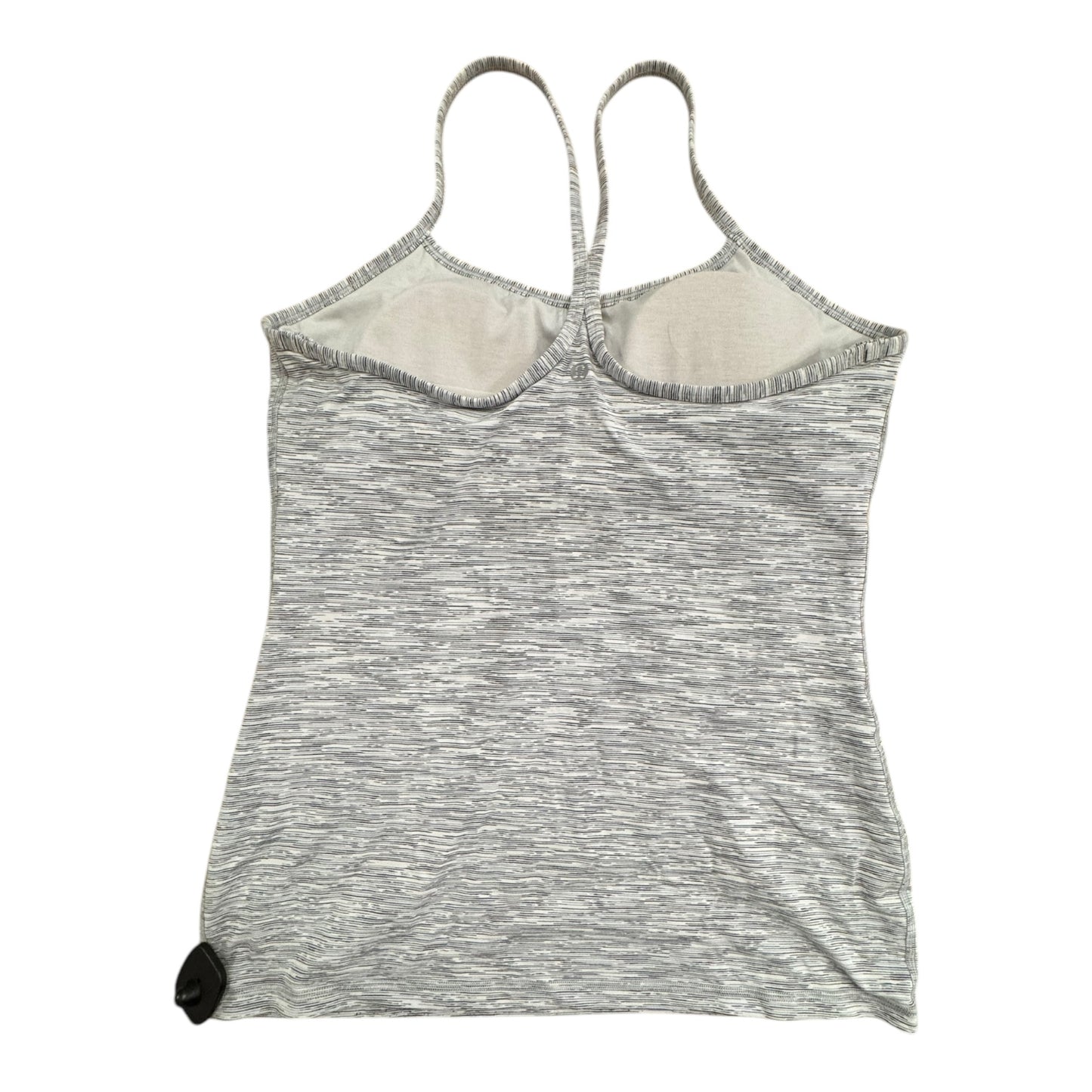 Athletic Tank Top By Lululemon In Grey & White, Size:12