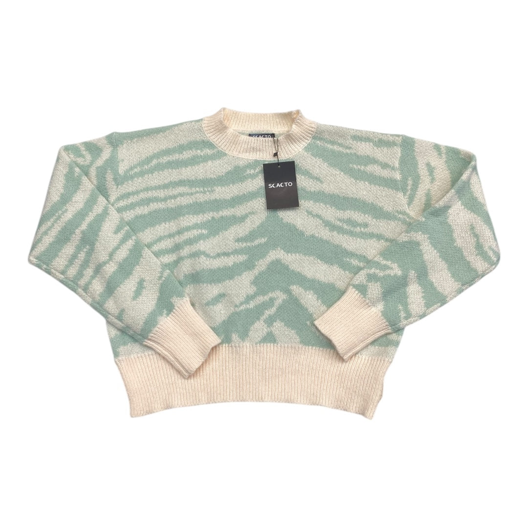 Sweater By Cmc In Green & White, Size:Xl