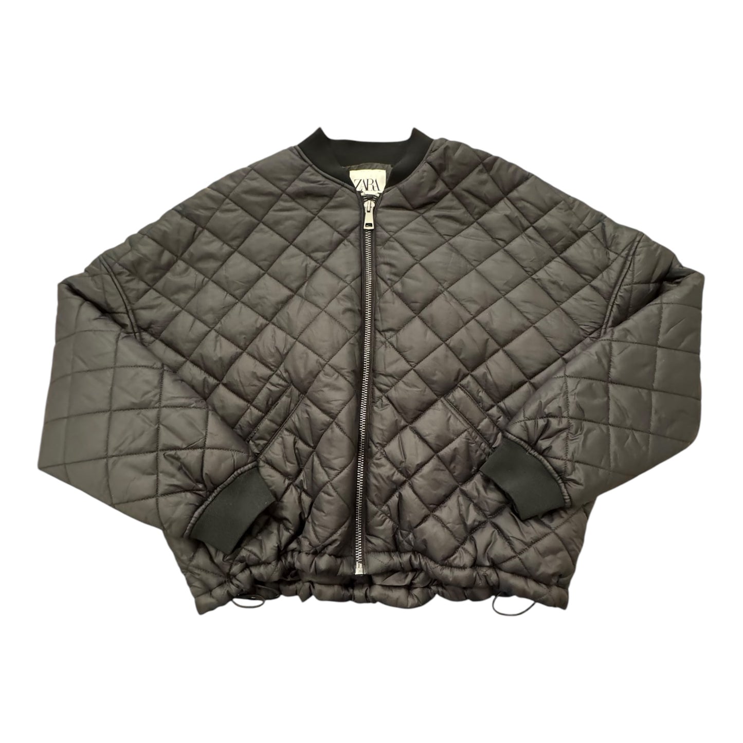 Jacket Puffer & Quilted By Zara In Black, Size:M