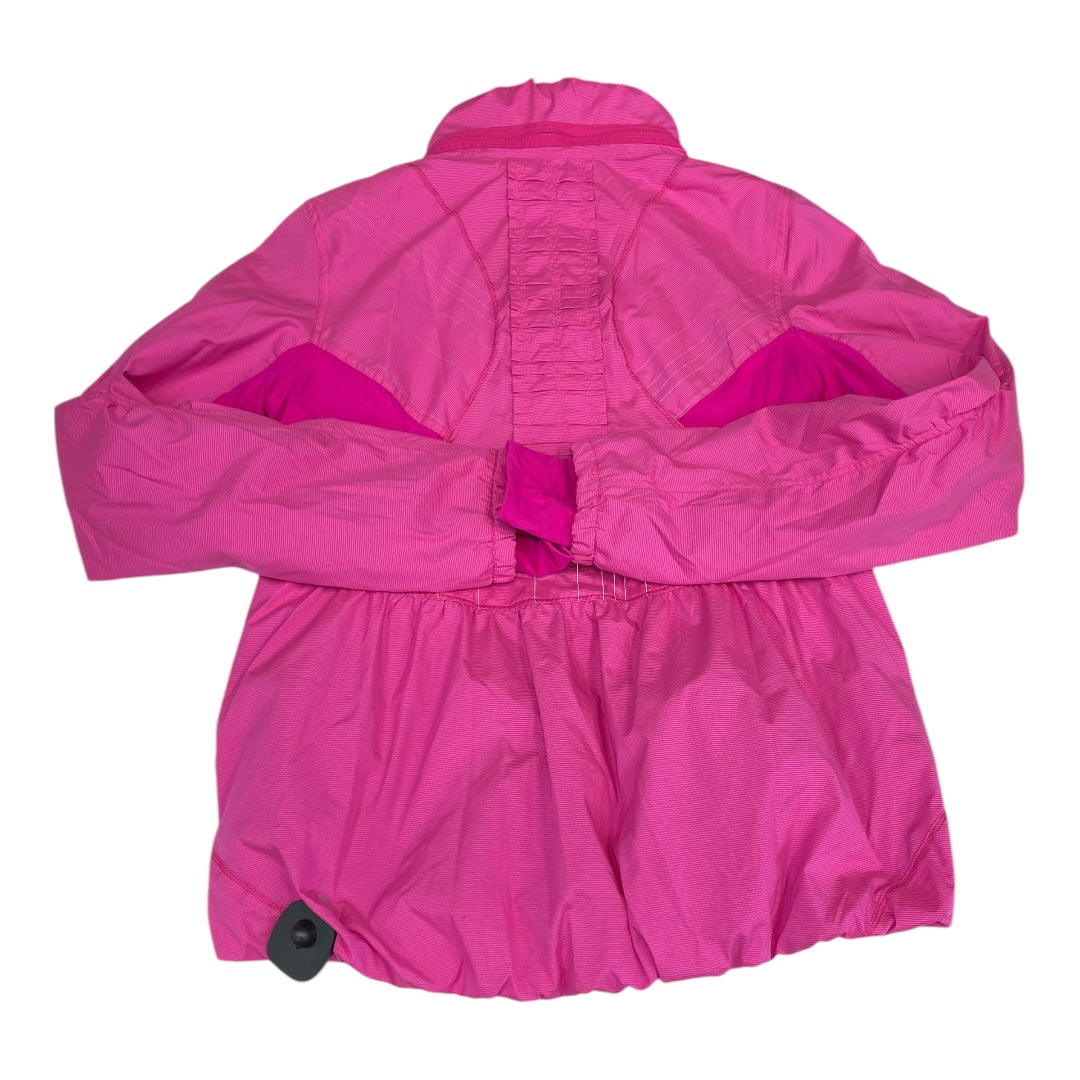 Athletic Jacket By Lululemon In Pink, Size:M