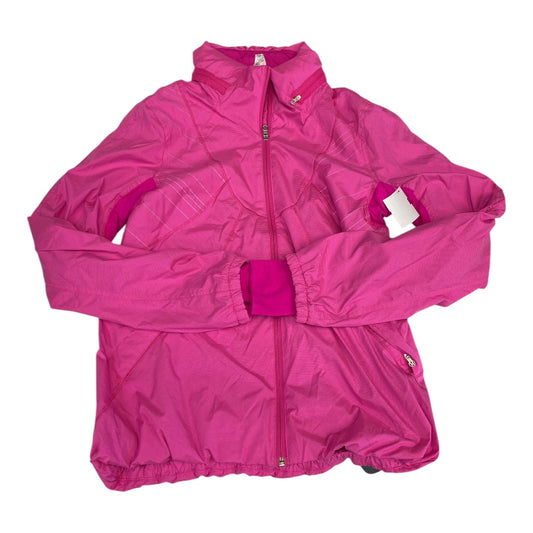 Athletic Jacket By Lululemon In Pink, Size:M