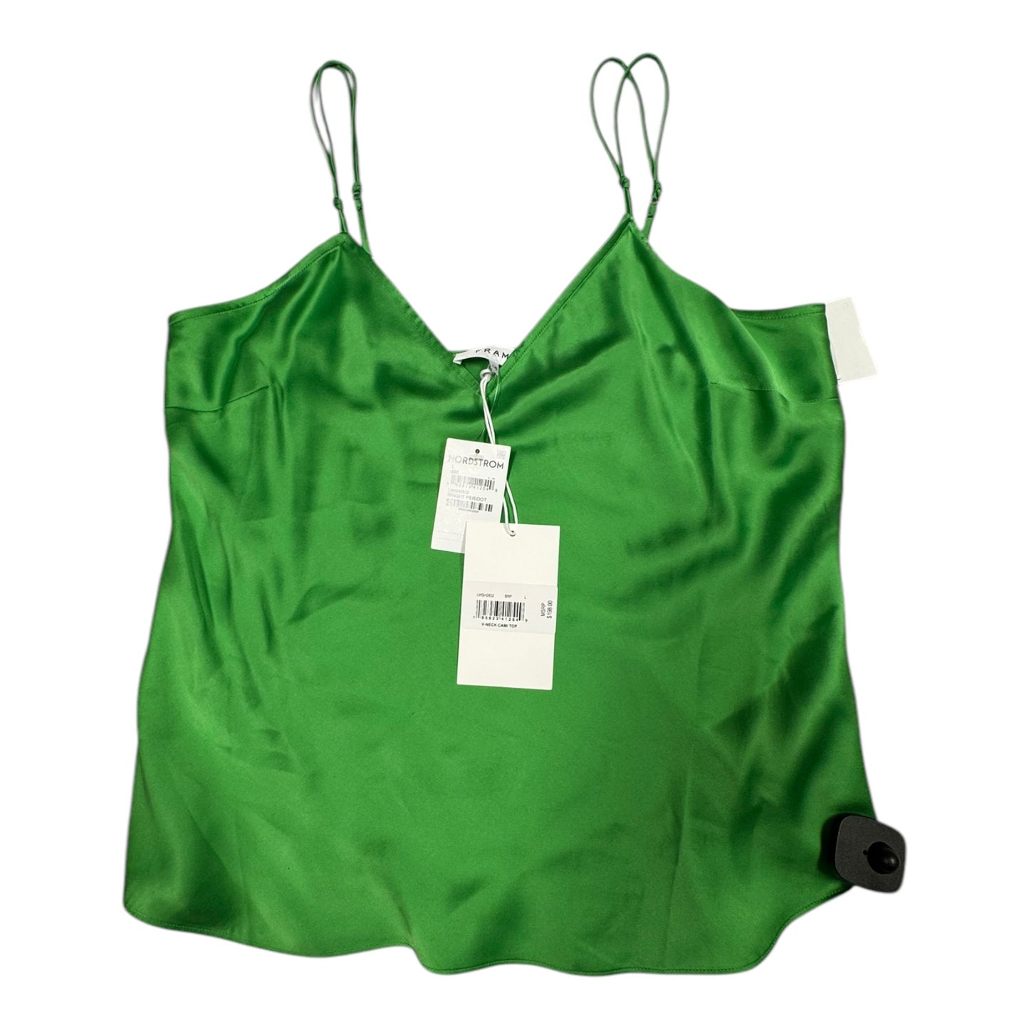 Top Sleeveless By Frame In Green, Size:L