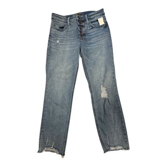 Jeans Straight By Kut In Blue Denim, Size:6