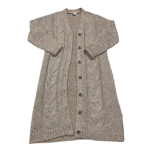 Sweater Cardigan By Cabi In Blue & Brown, Size:M