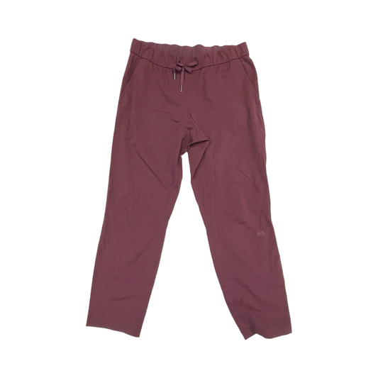 Athletic Pants By Lululemon In Purple, Size:10