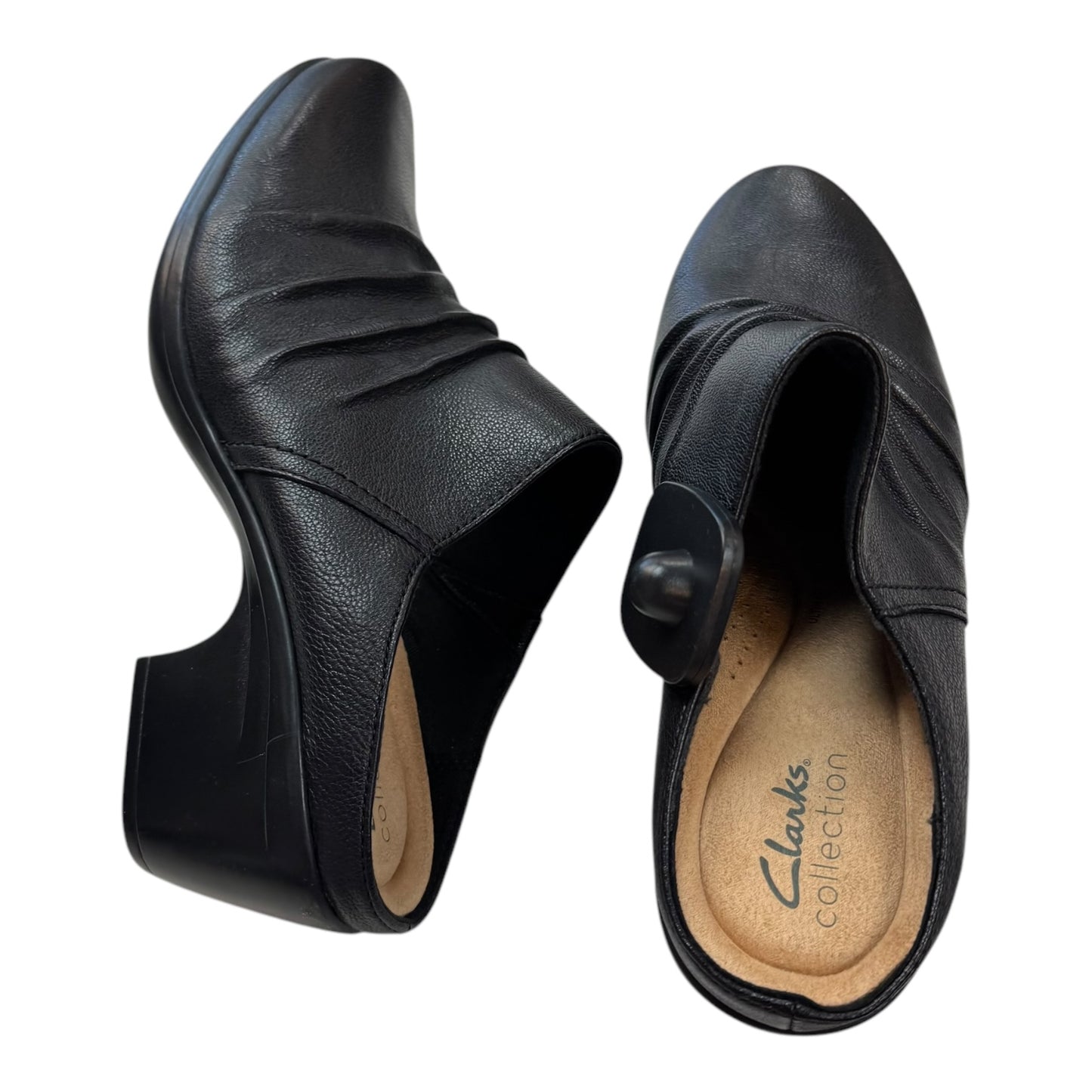 Shoes Heels Block By Clarks In Black, Size:8.5