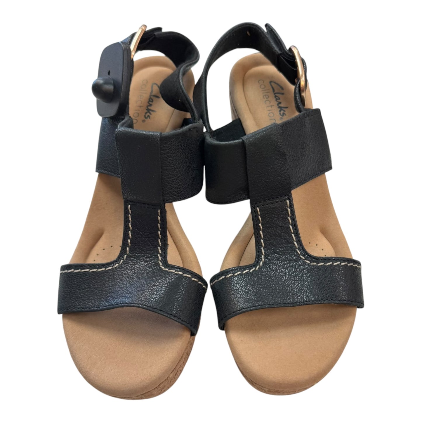 Sandals Heels Block By Clarks In Black, Size:8