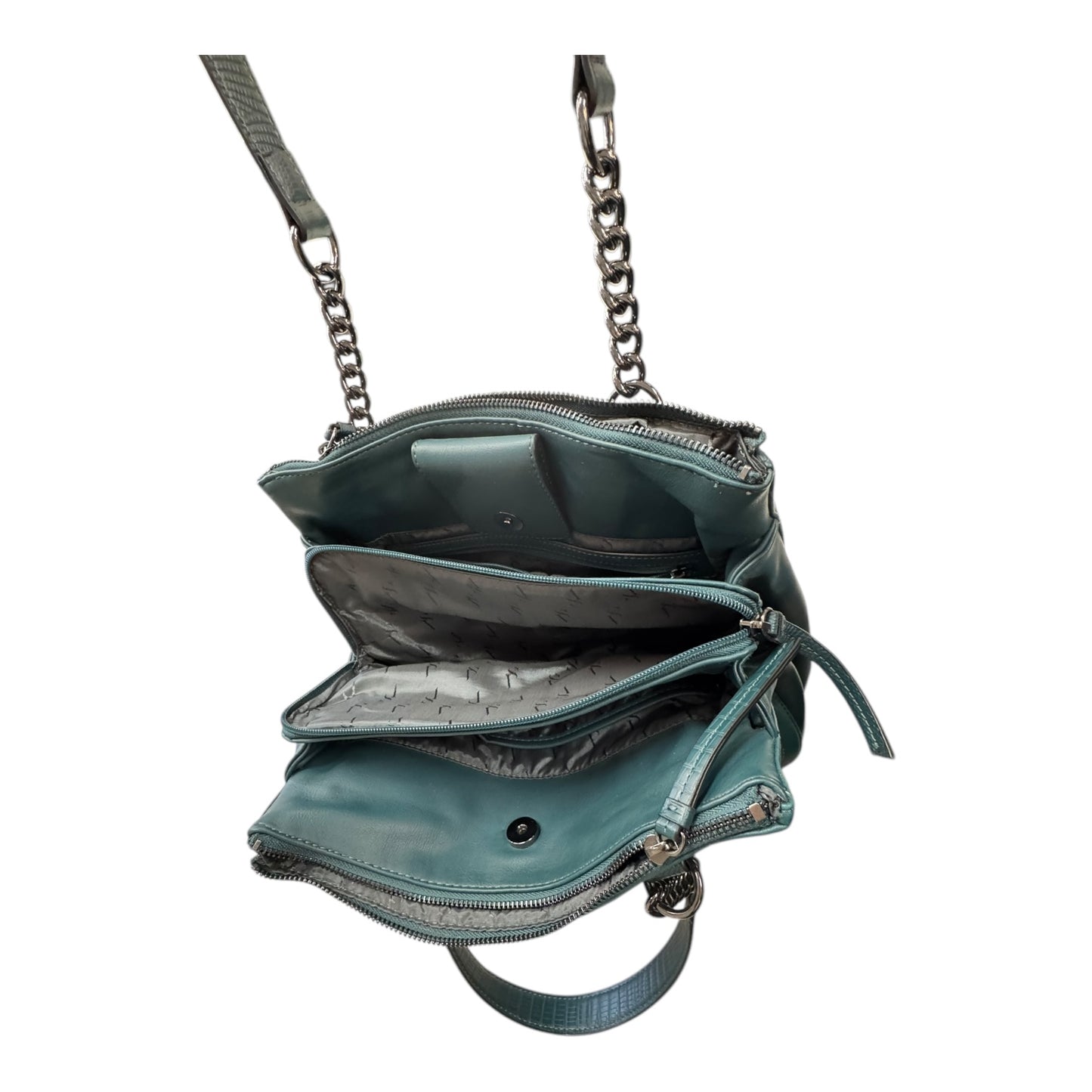 Handbag By Simply Vera In Teal, Size:Medium