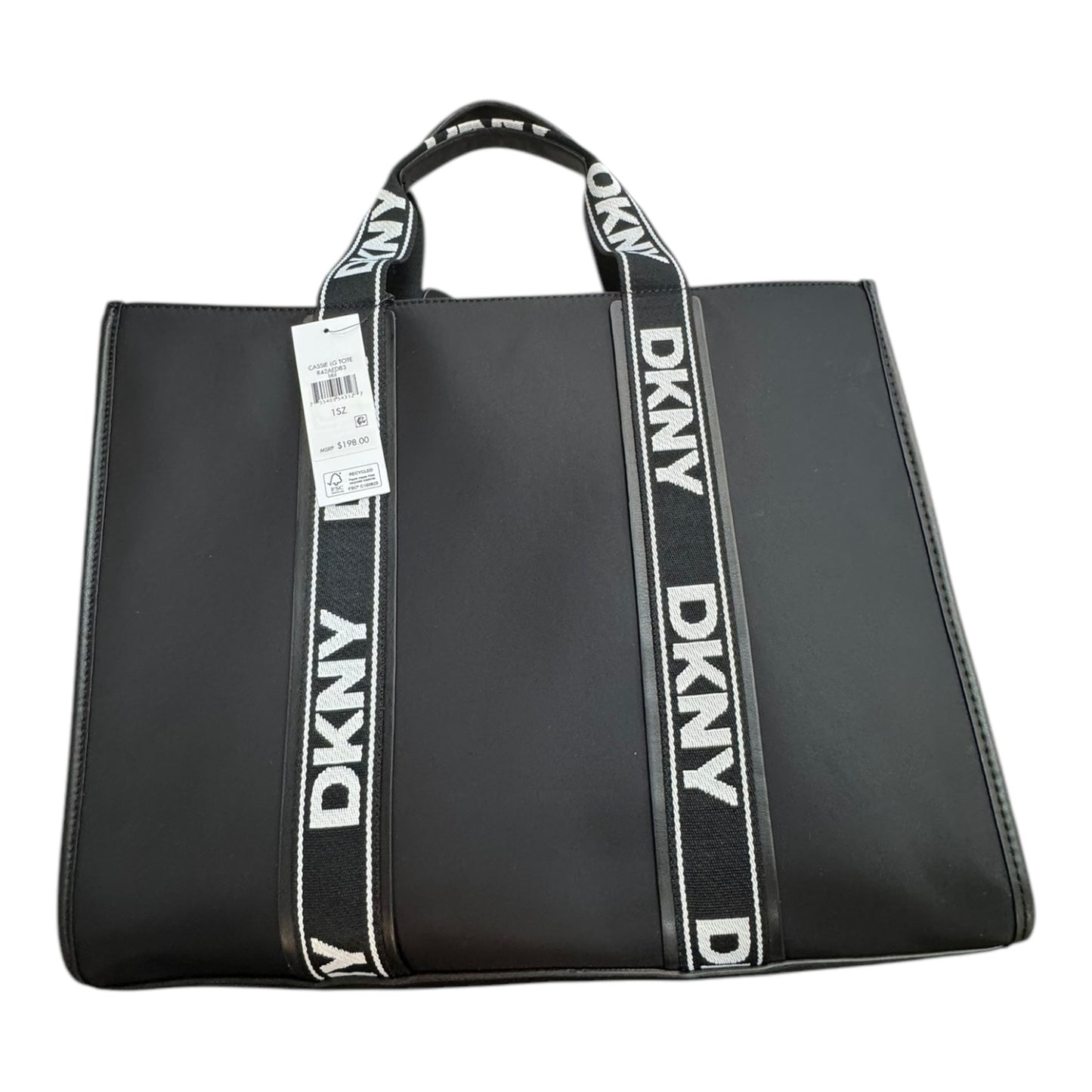 Tote By Dkny In Black, Size:Large