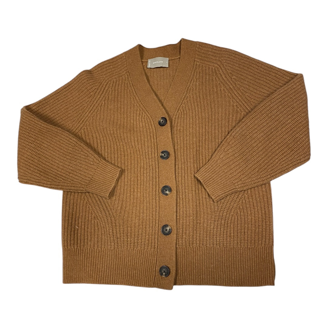 Sweater Cardigan By Everlane In Brown, Size:S