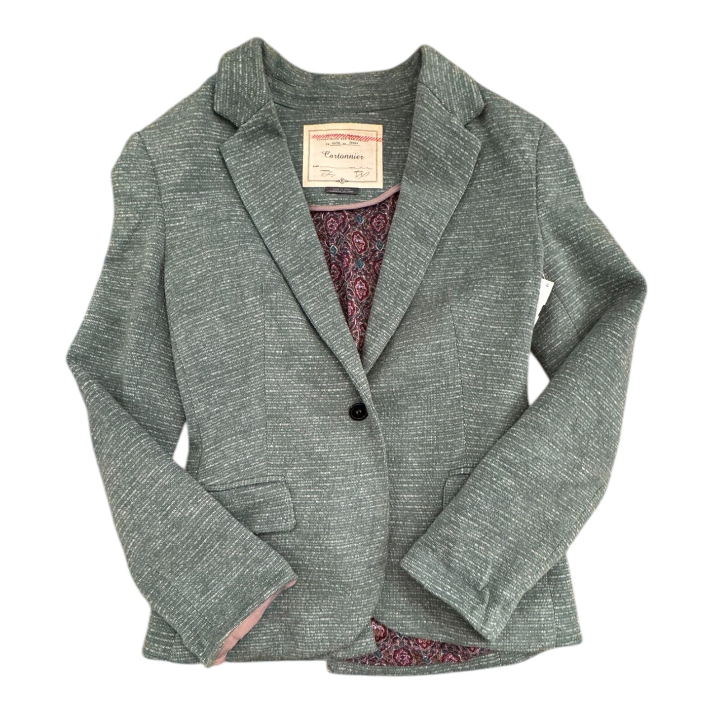 Blazer By Anthropologie In Green, Size:Xs