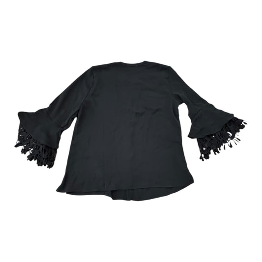 Top 3/4 Sleeve By Chicos In Black, Size:8