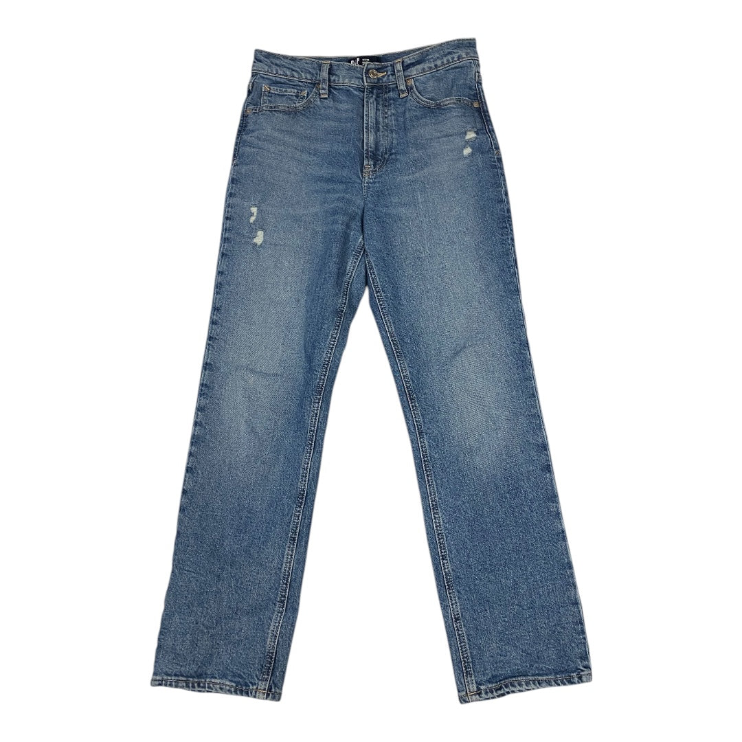 Jeans Straight By Gap In Blue Denim, Size:6