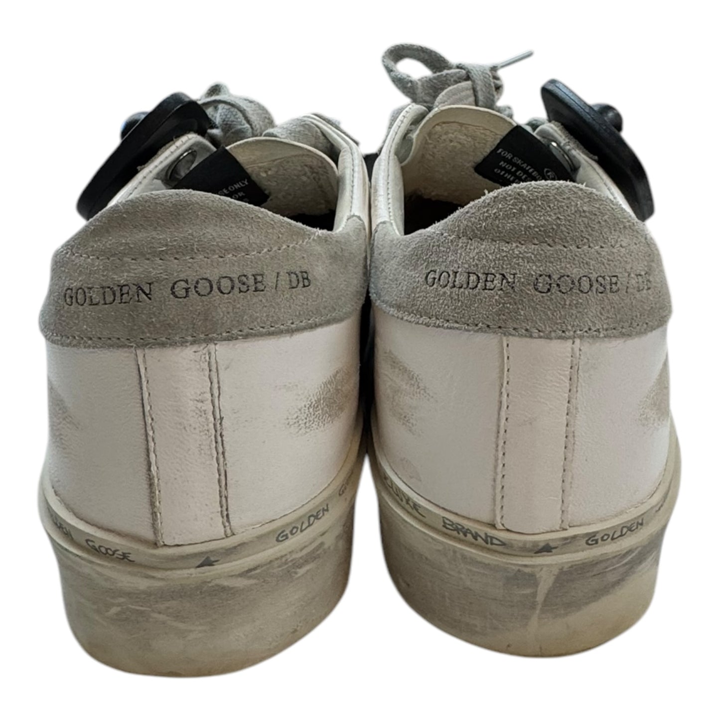 Shoes Luxury Designer By Golden Goose In Grey & White, Size:7.5