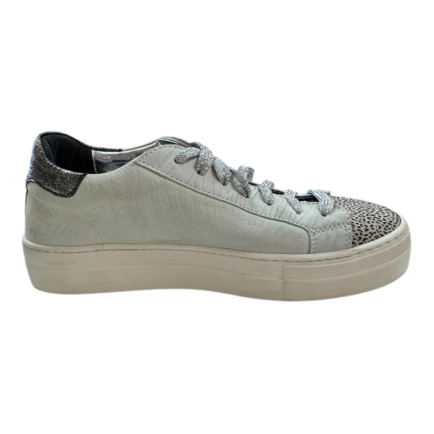 Shoes Luxury Designer By Golden Goose In Grey & White, Size:7.5