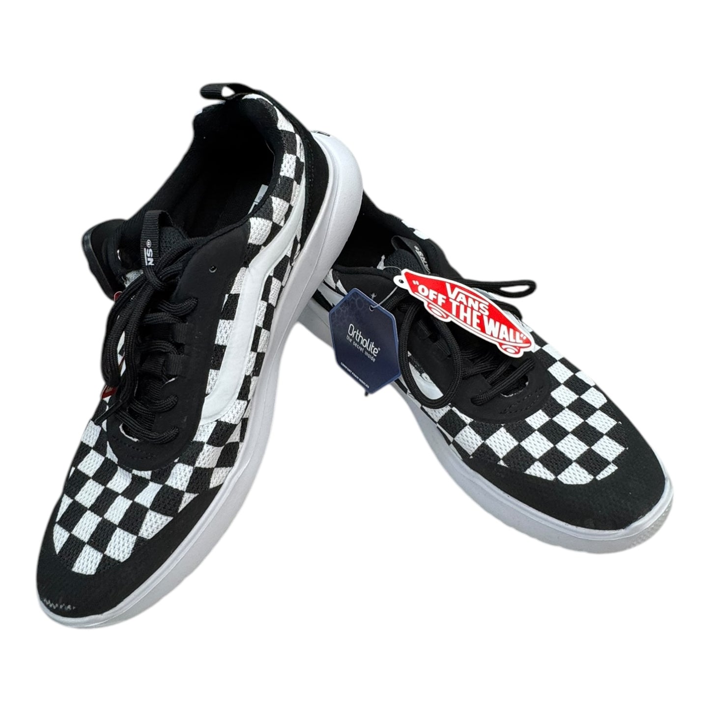 Shoes Athletic By Vans In Black & White, Size:9.5