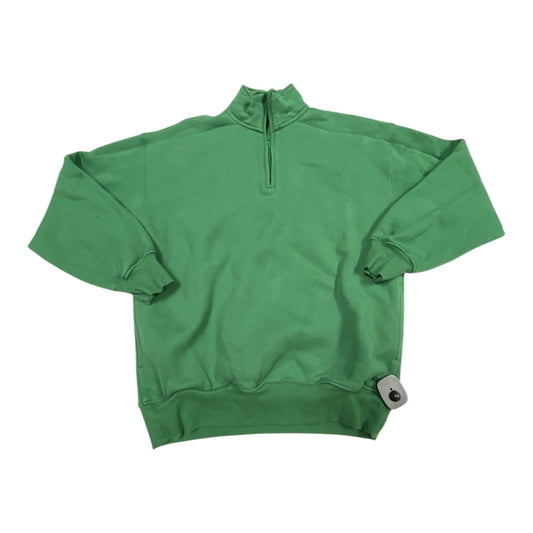 Athletic Sweatshirt Collar By TNA In Green, Size:S