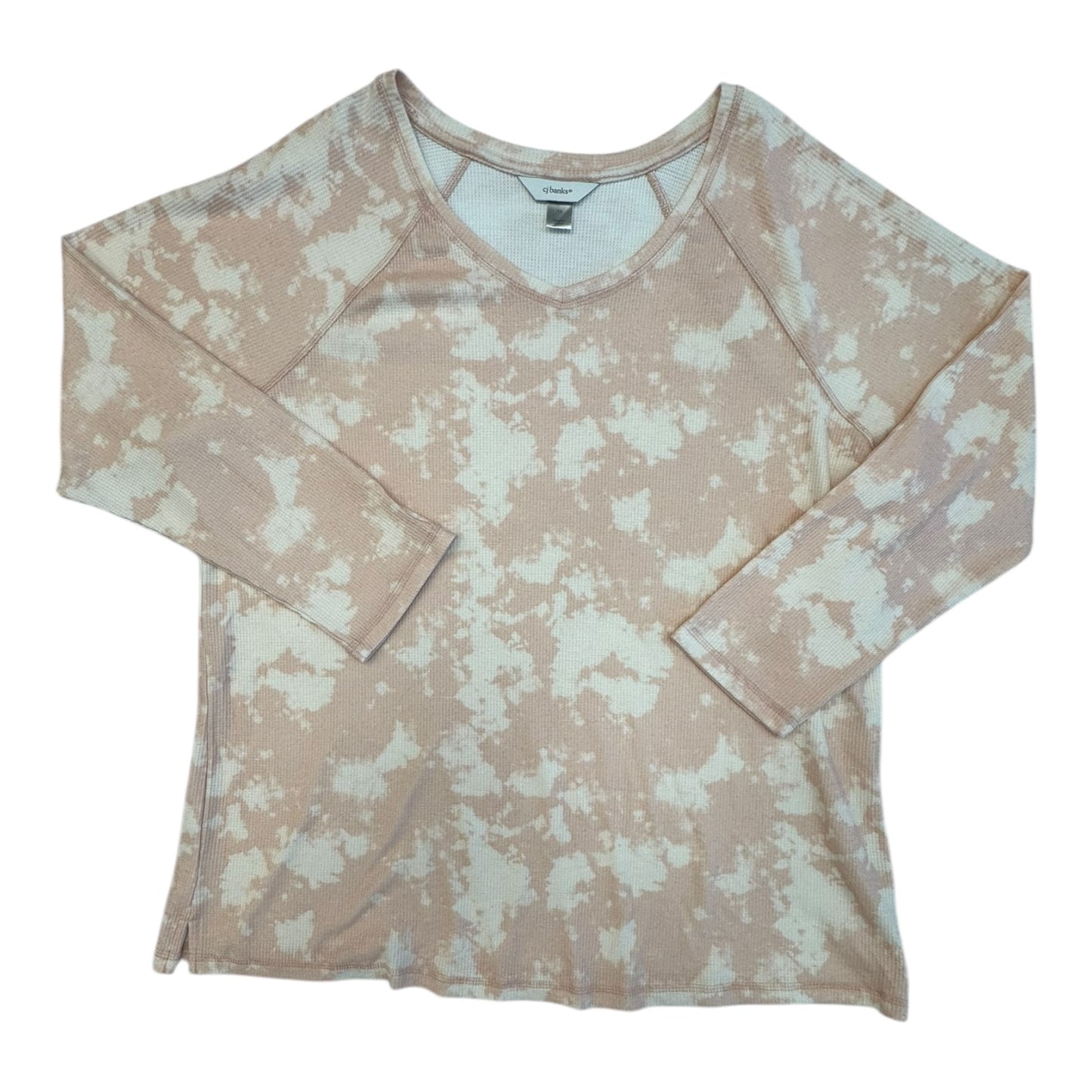 Top Ls By Cj Banks In Peach, Size:1X