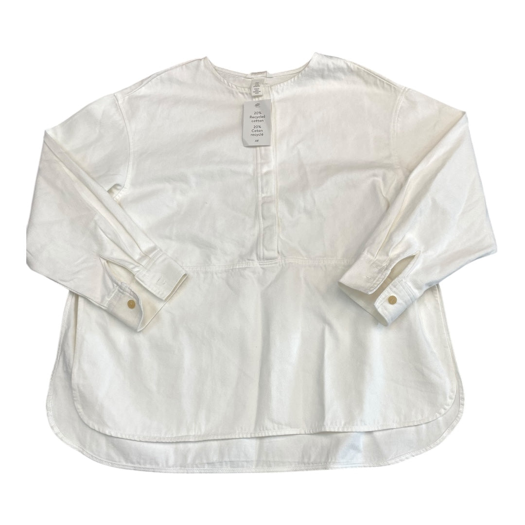 Tunic Ls By H&M In White, Size:Xl