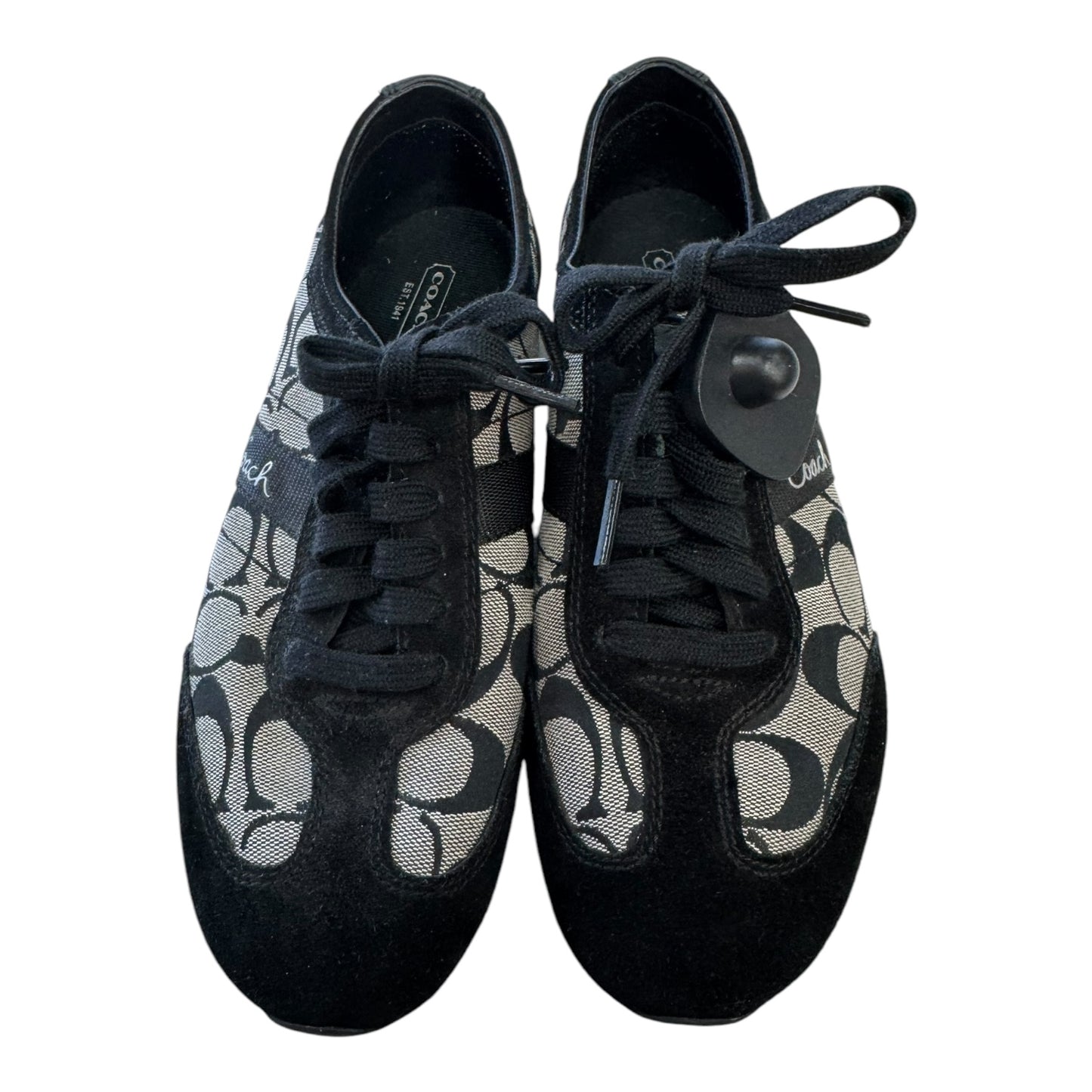 Shoes Designer By Coach In Black & Grey, Size:9