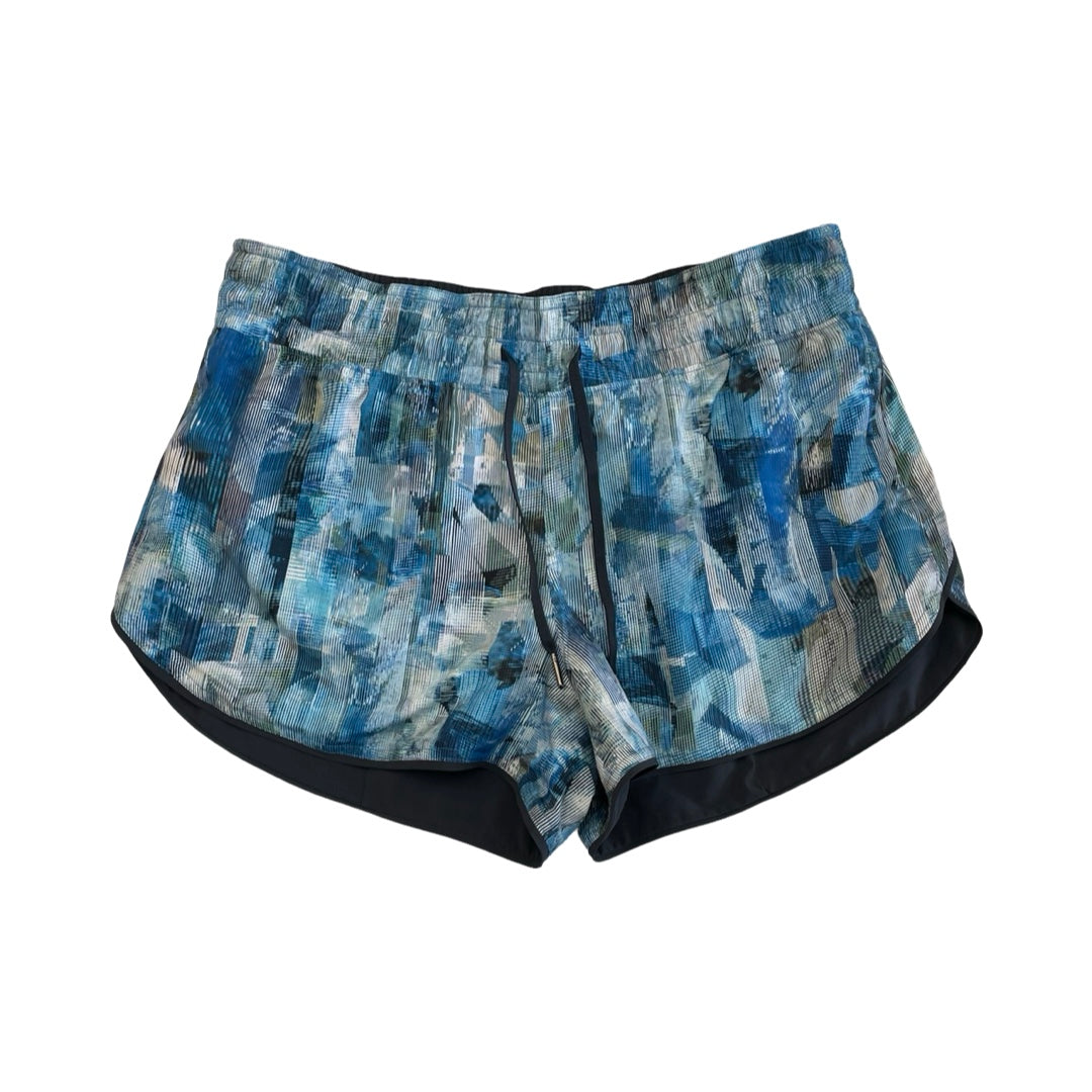 Athletic Shorts By Lululemon In Blue, Size:10