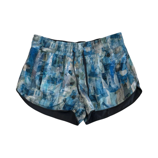 Athletic Shorts By Lululemon In Blue, Size:10