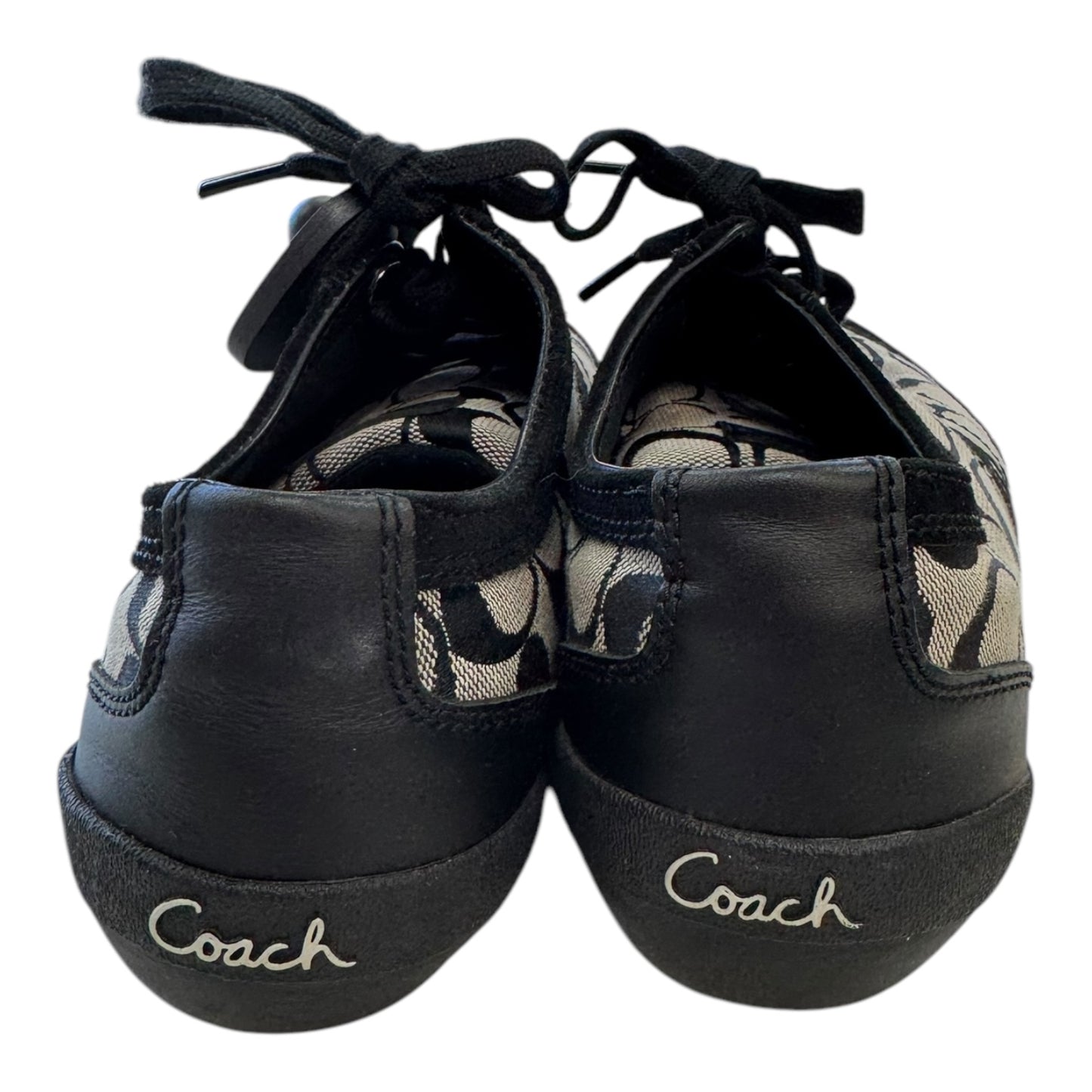 Shoes Designer By Coach In Black & Grey, Size:9