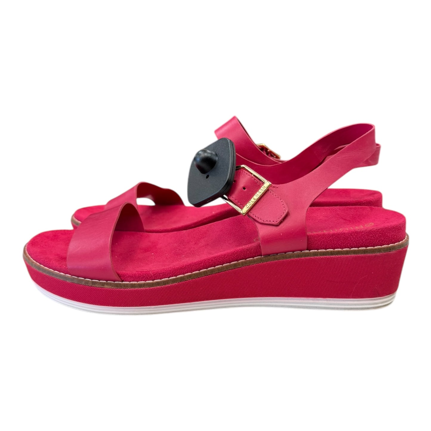 Sandals Heels Wedge By Cole-Haan In Pink, Size:10.5