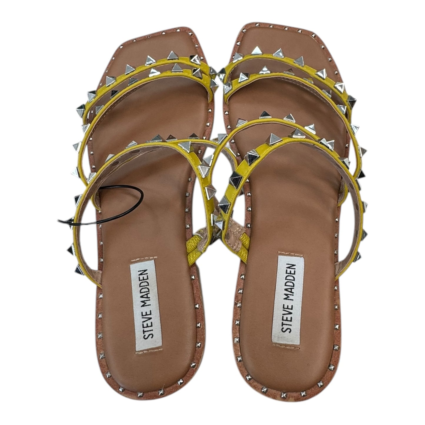 Sandals Flats By Steve Madden In Yellow, Size:9