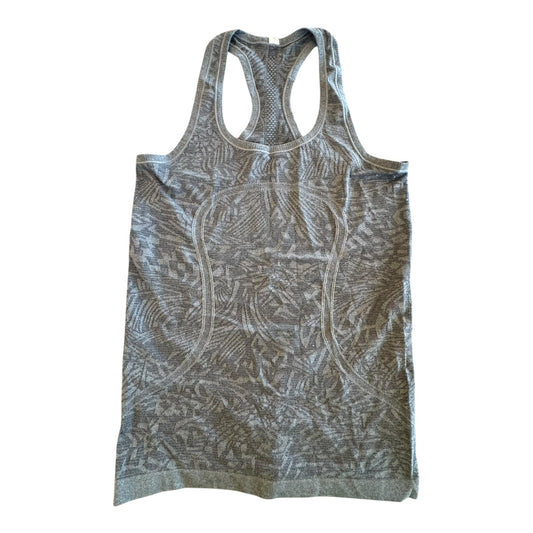 Athletic Tank Top By Lululemon In Grey, Size:8