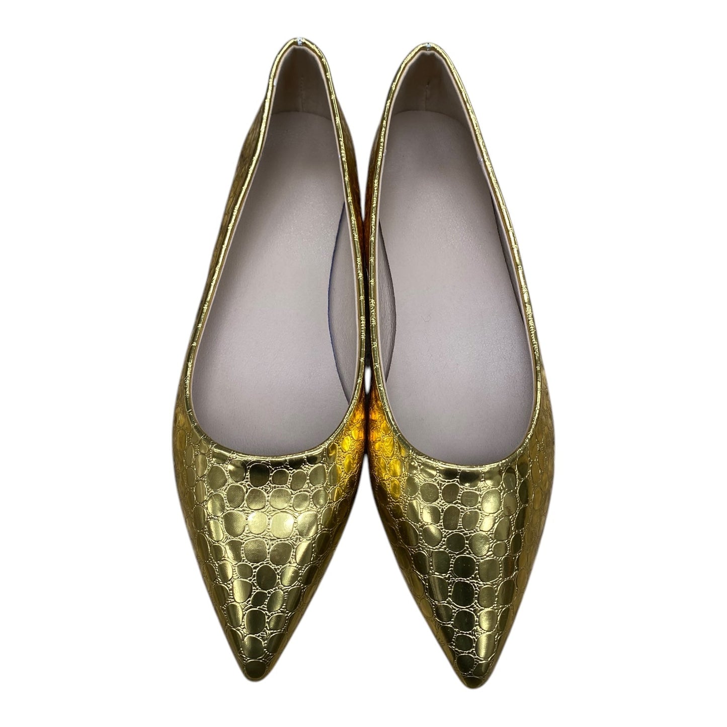 Shoes Heels Block By WEI MING XIN In Gold, Size:7.5