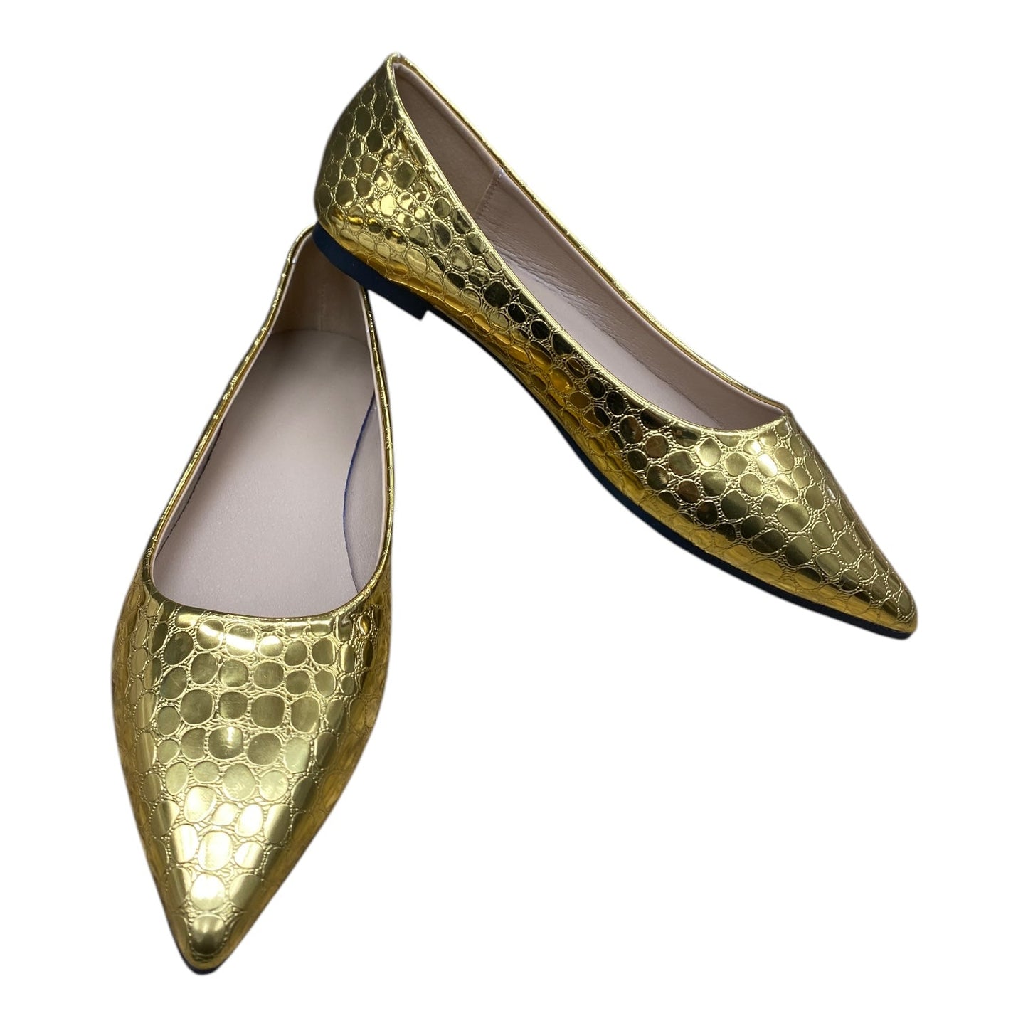 Shoes Heels Block By WEI MING XIN In Gold, Size:7.5