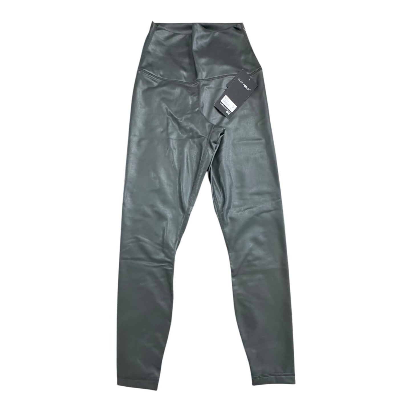 Athletic Leggings By 90 Degrees By Reflex In Black Olive Green, Size:S