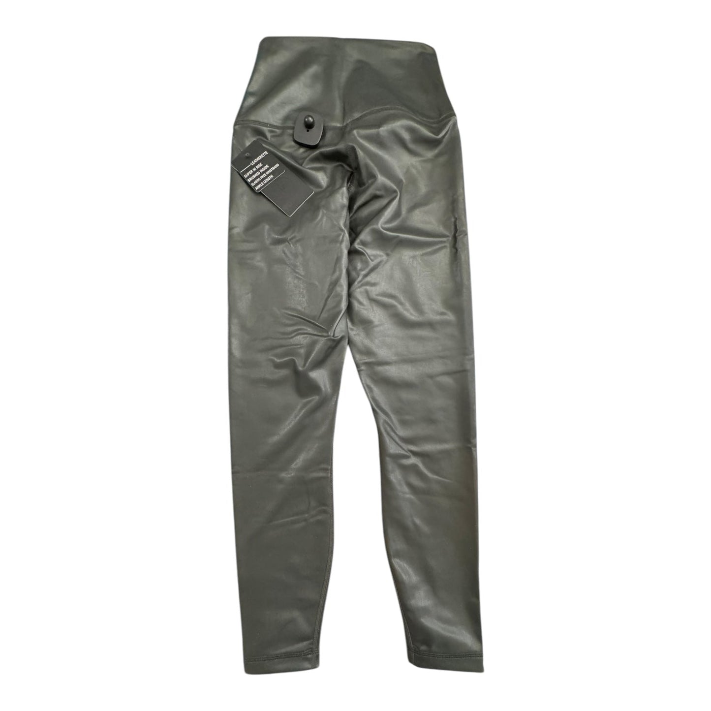Athletic Leggings By 90 Degrees By Reflex In Black Olive Green, Size:S