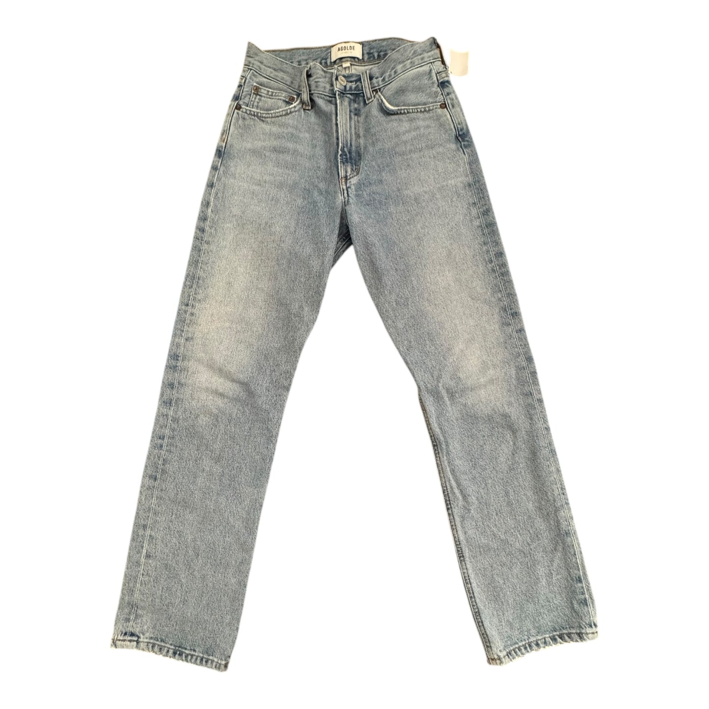 Jeans Straight By Agolde In Blue Denim, Size:0