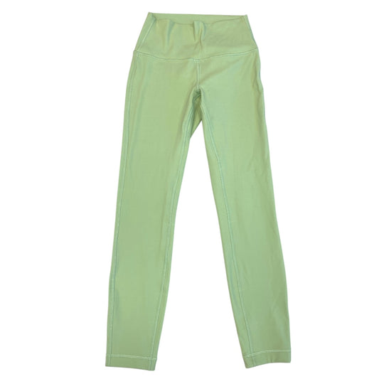Athletic Leggings Capris By Lululemon In Green, Size:4